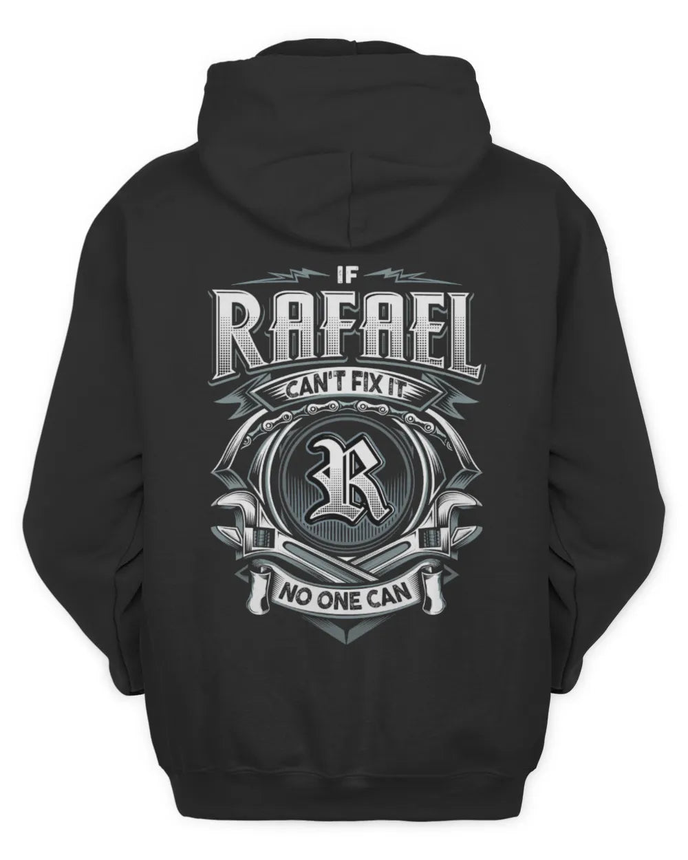 RAFAEL AP81-K4-626 - Personalized Ahmed Quote Apparel “If Ahmed Can't Fix It, No One Can” - Unisex Hoodie - Black