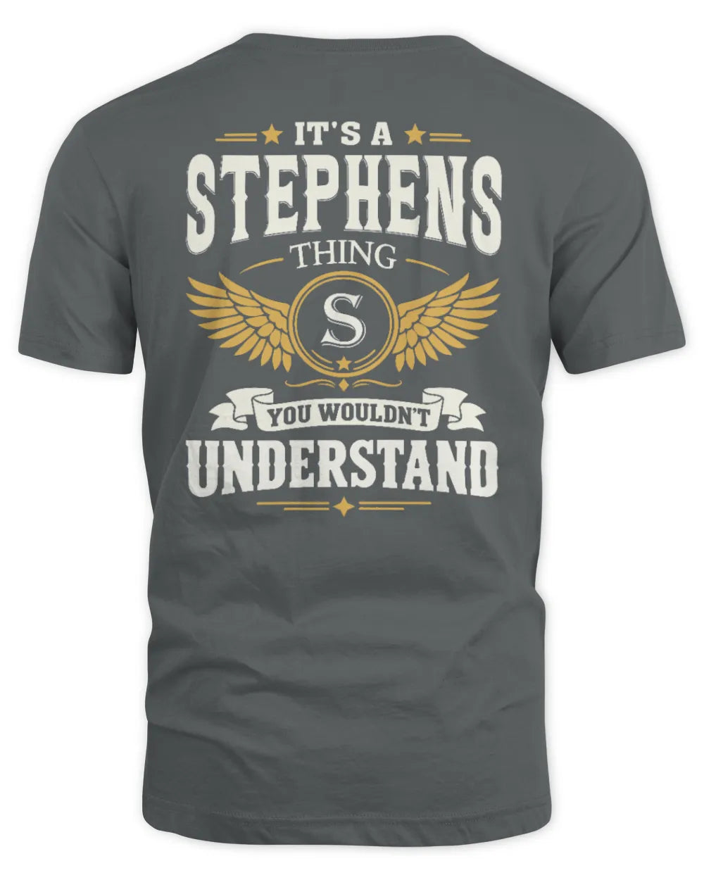 STEPHENS KT06-M008 It’s a [NAME] Thing – You Wouldn’t Understand | Personalized Vintage T-Shirt - Unisex Standard T-Shirt - Charcoal