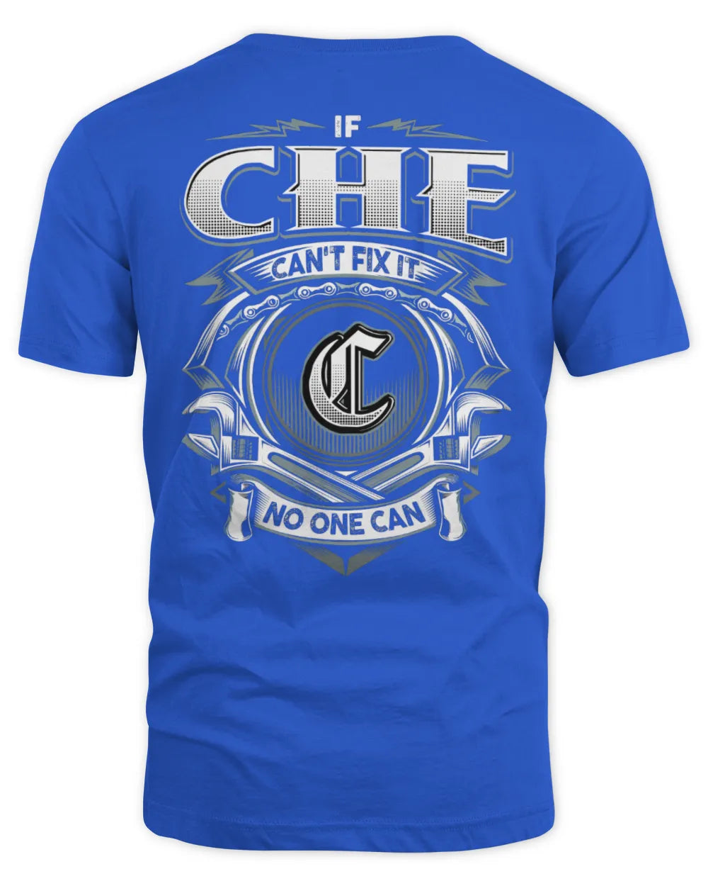 CHE AP81-K4-626 - Personalized Ahmed Quote Apparel “If Ahmed Can't Fix It, No One Can” - Unisex Standard T-Shirt - Royal