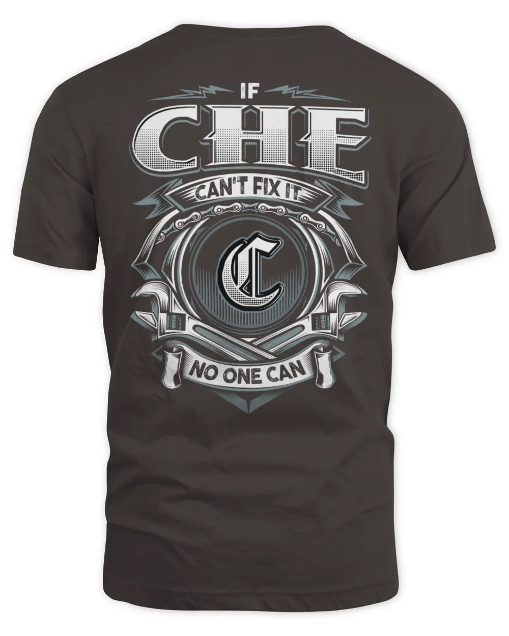 CHE AP81-K4-626 - Personalized Ahmed Quote Apparel “If Ahmed Can't Fix It, No One Can” - Unisex Standard T-Shirt - Dark Chocolate