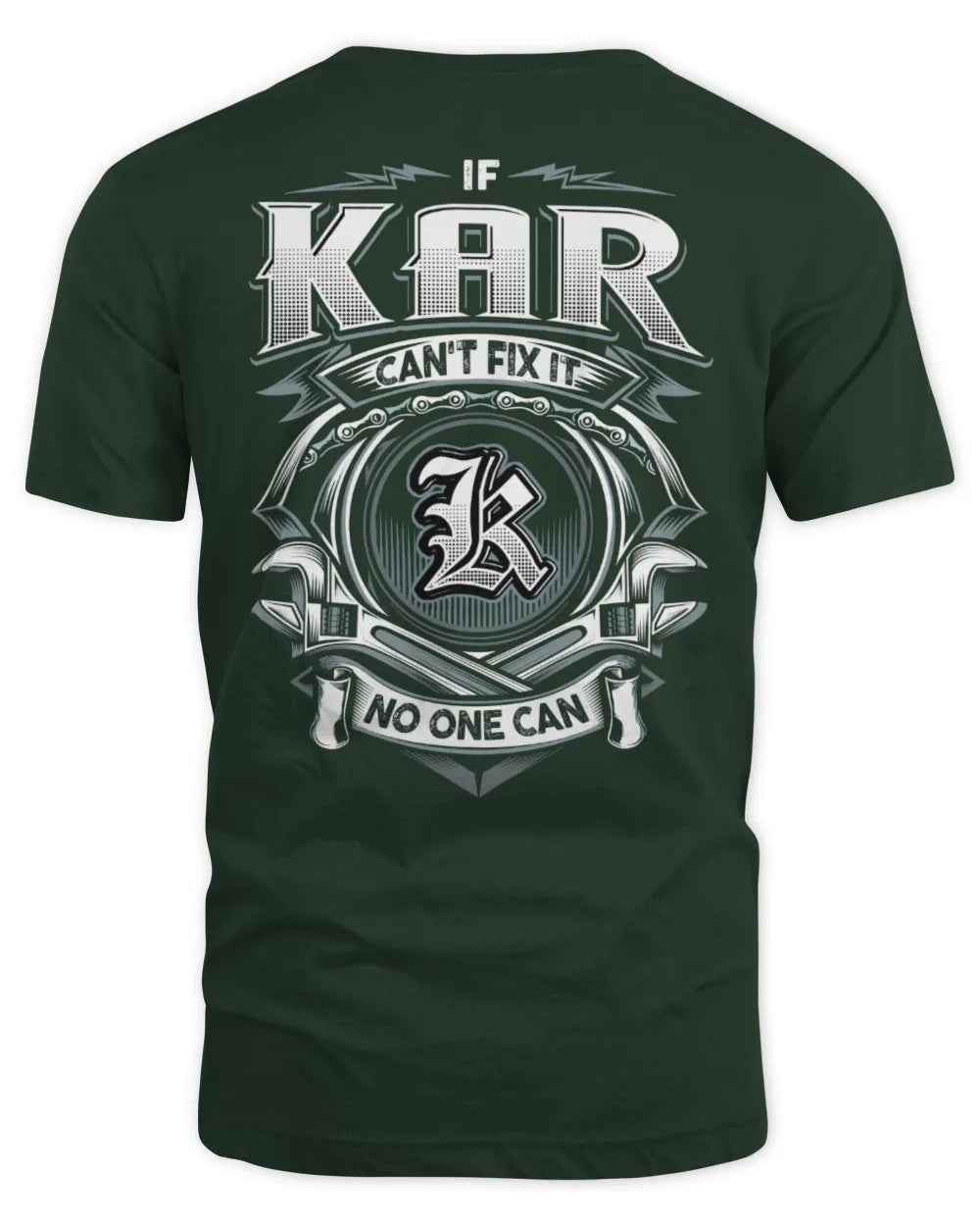 KAR AP81-K4-626 - Personalized Ahmed Quote Apparel “If Ahmed Can't Fix It, No One Can” - Unisex Standard T-Shirt - Forest Green