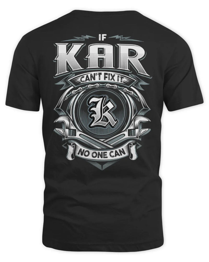KAR AP81-K4-626 - Personalized Ahmed Quote Apparel “If Ahmed Can't Fix It, No One Can” - Unisex Standard T-Shirt - Black