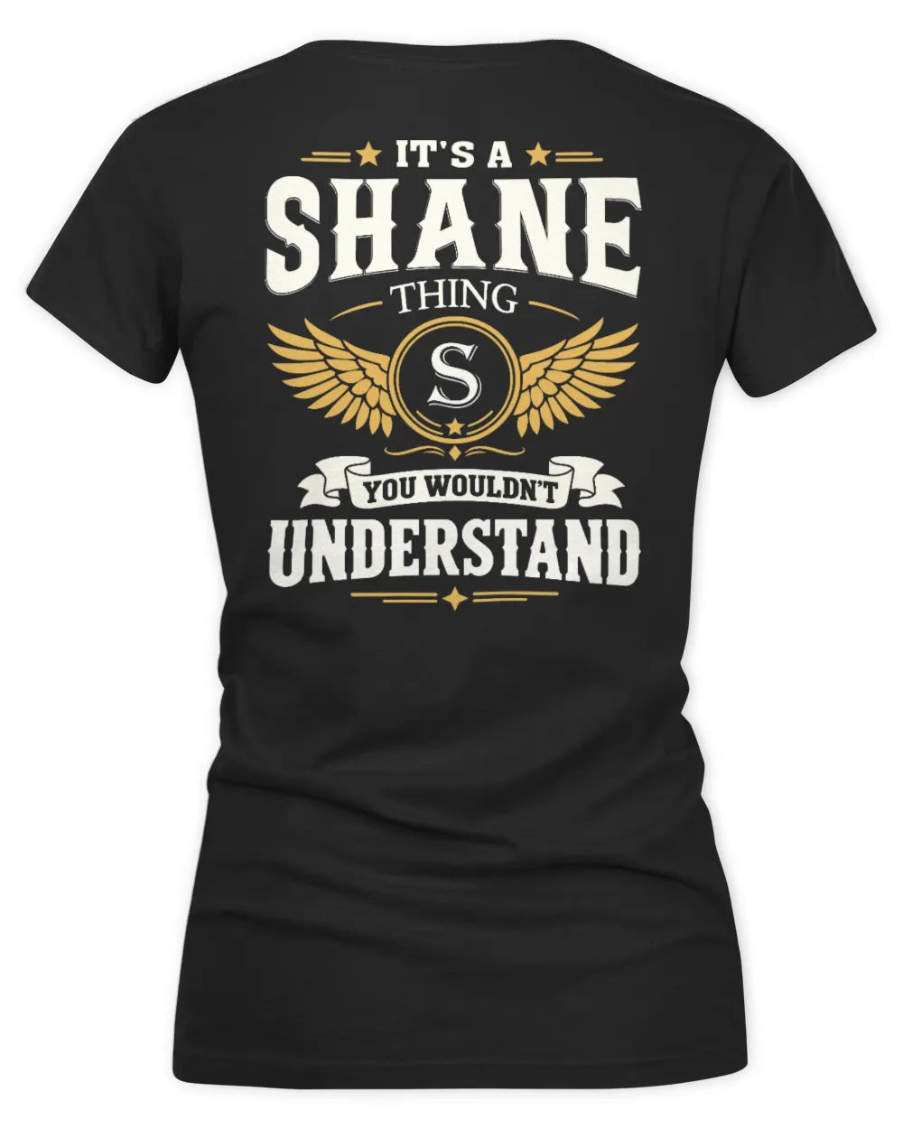 SHANE KT06-M008 It’s a [NAME] Thing – You Wouldn’t Understand | Personalized Vintage T-Shirt - Women's V-Neck T-Shirt - Black