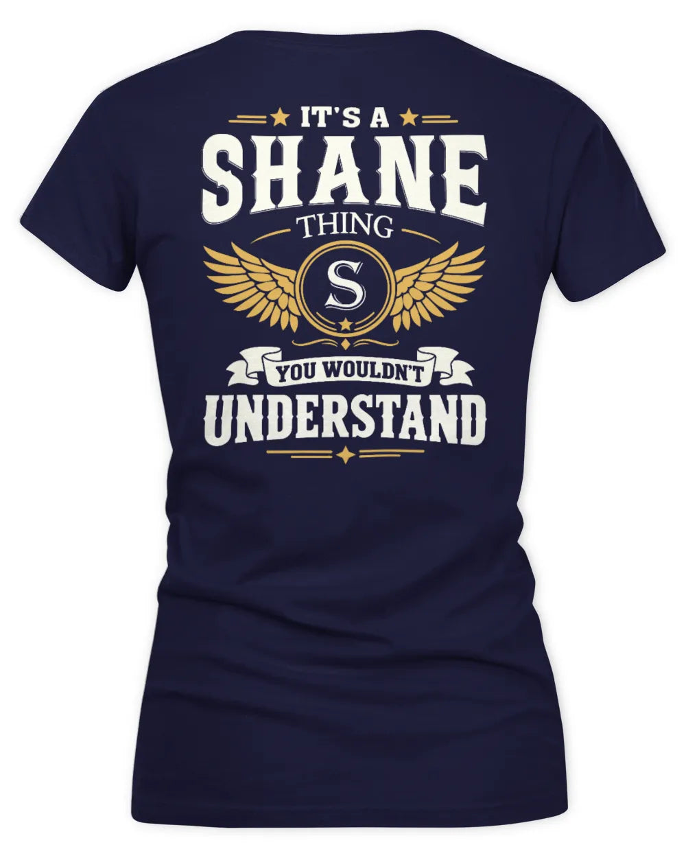 SHANE KT06-M008 It’s a [NAME] Thing – You Wouldn’t Understand | Personalized Vintage T-Shirt - Women's V-Neck T-Shirt - Navy