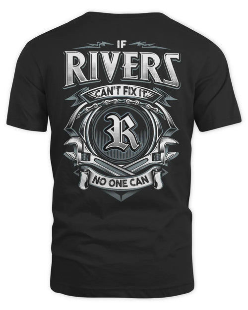 RIVERS AP81-K4-626 - Personalized Ahmed Quote Apparel “If Ahmed Can't Fix It, No One Can” - Unisex Standard T-Shirt - Black