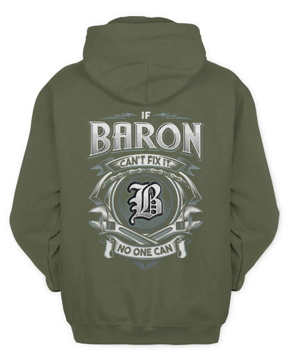 BARON AP81-K4-626 - Personalized Ahmed Quote Apparel “If Ahmed Can't Fix It, No One Can” - Unisex Hoodie - Military Green