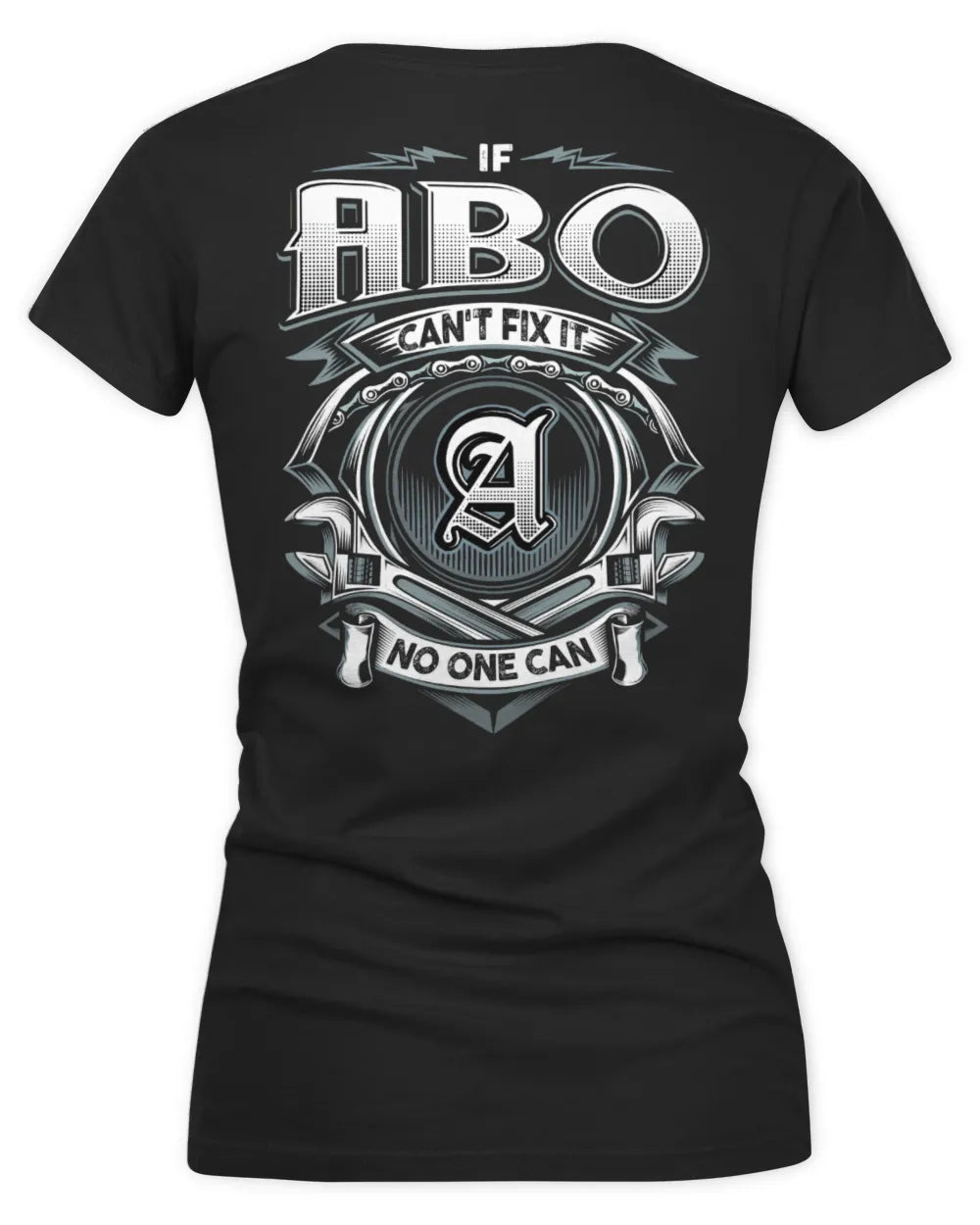 ABO AP81-K4-626 - Personalized Ahmed Quote Apparel “If Ahmed Can't Fix It, No One Can” - Women's V-Neck T-Shirt - Black