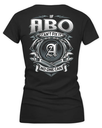 ABO AP81-K4-626 - Personalized Ahmed Quote Apparel “If Ahmed Can't Fix It, No One Can” - Women's V-Neck T-Shirt - Black