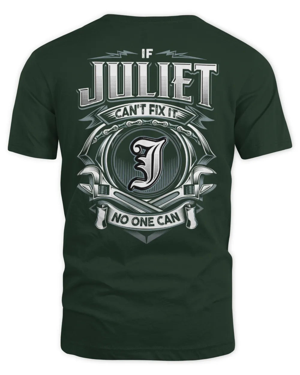 JULIET AP81-K4-626 - Personalized Ahmed Quote Apparel “If Ahmed Can't Fix It, No One Can” - Unisex Standard T-Shirt - Forest Green