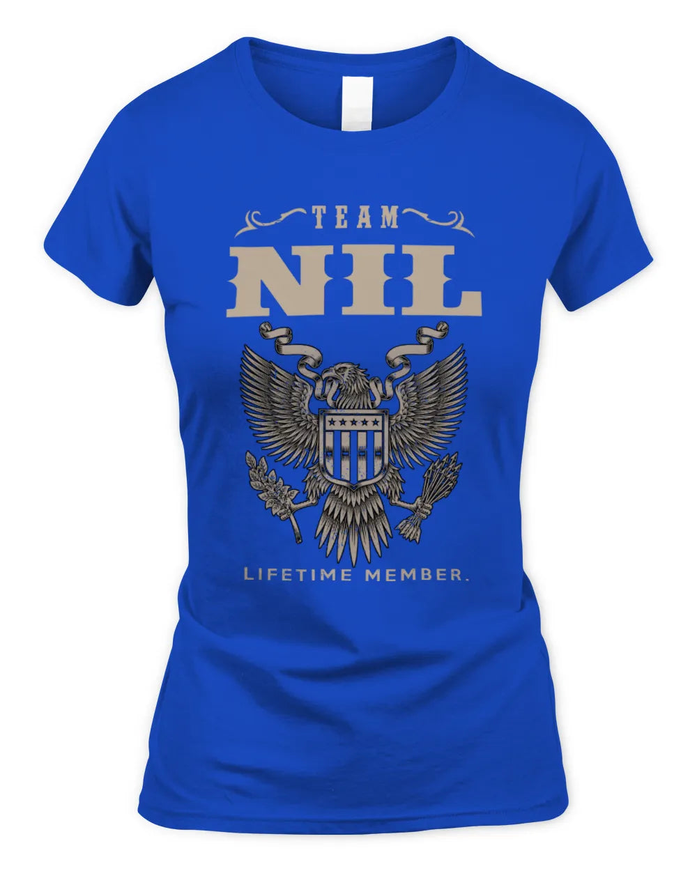 NIL TP06-K82 – Personalized Classic Style Apparel “Team NAME Lifetime Member” - Women's Standard T-Shirt - Royal