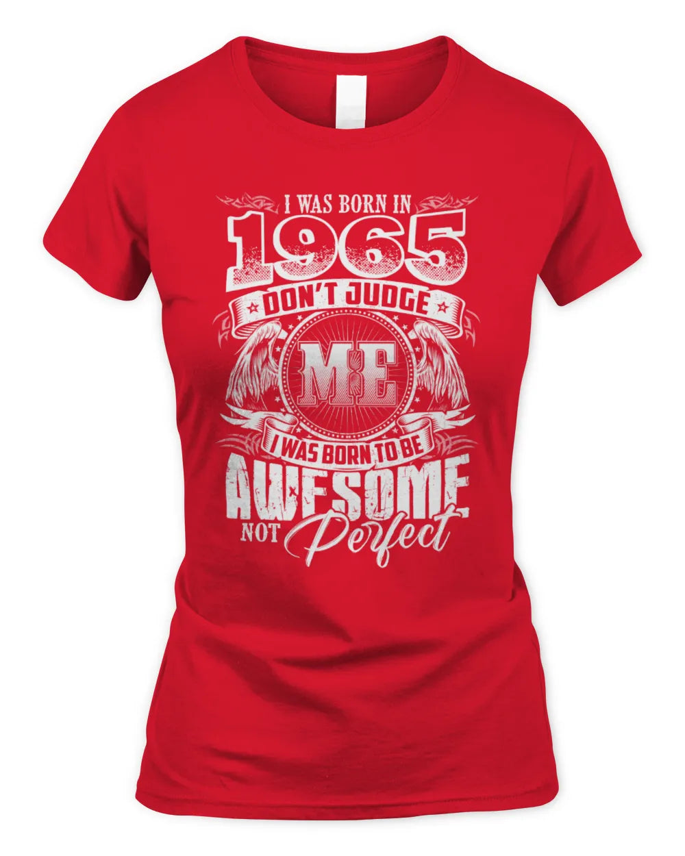 1965 HH89-K2 – Awesome Birth Year Quote T-Shirt - Women's Standard T-Shirt - Red