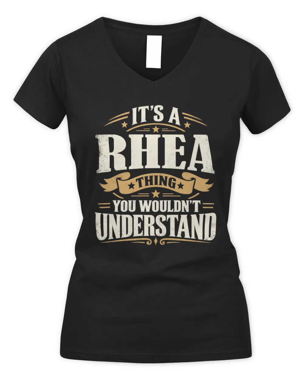 RHEA P08 TH51 - Personalized “It’s a/an [NAME] Thing – You Wouldn’t Understand” Shirt - Women's V-Neck T-Shirt - Black