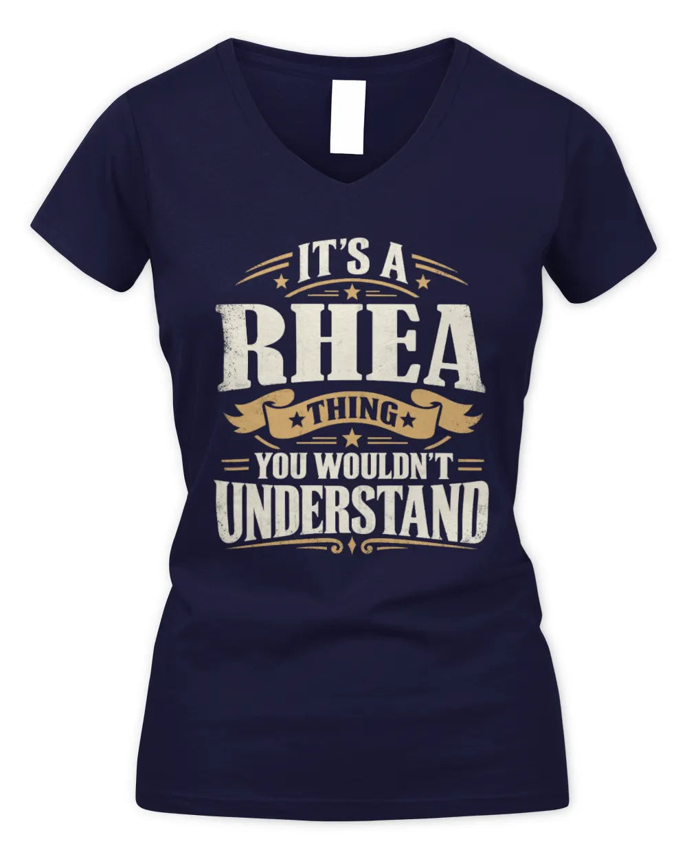 RHEA P08 TH51 - Personalized “It’s a/an [NAME] Thing – You Wouldn’t Understand” Shirt - Women's V-Neck T-Shirt - Navy