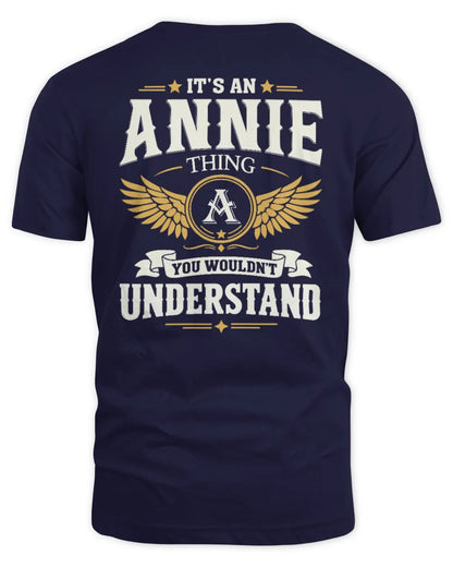 ANNIE KT06-M008 It’s a [NAME] Thing – You Wouldn’t Understand | Personalized Vintage T-Shirt - Unisex Standard T-Shirt - Navy