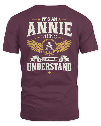 ANNIE KT06-M008 It’s a [NAME] Thing – You Wouldn’t Understand | Personalized Vintage T-Shirt - Unisex Standard T-Shirt - Maroon