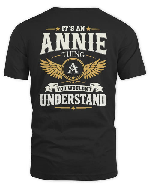 ANNIE KT06-M008 It’s a [NAME] Thing – You Wouldn’t Understand | Personalized Vintage T-Shirt - Unisex Standard T-Shirt - Black