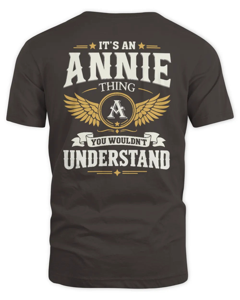 ANNIE KT06-M008 It’s a [NAME] Thing – You Wouldn’t Understand | Personalized Vintage T-Shirt - Unisex Standard T-Shirt - Dark Chocolate