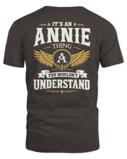 ANNIE KT06-M008 It’s a [NAME] Thing – You Wouldn’t Understand | Personalized Vintage T-Shirt - Unisex Standard T-Shirt - Dark Chocolate