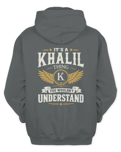 KHALIL KT06-M008 It’s a [NAME] Thing – You Wouldn’t Understand | Personalized Vintage T-Shirt - Unisex Hoodie - Charcoal