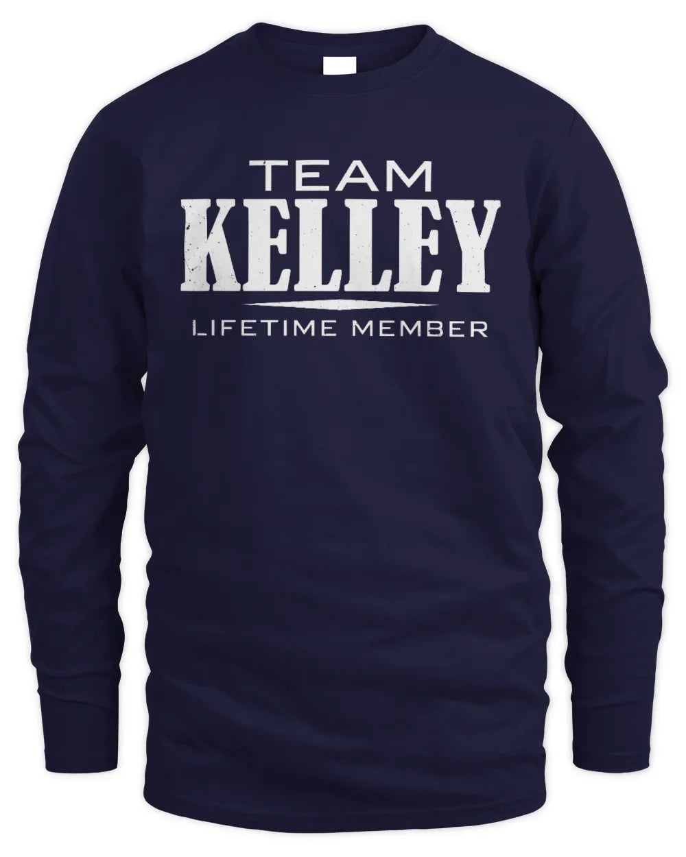 KELLEY BL62-K4-128 - Personalized “Team NAME Lifetime Member” - Men's Long Sleeved T-Shirt - Navy