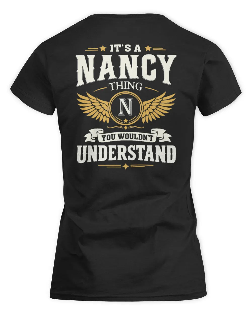 NANCY KT06-M008 It’s a [NAME] Thing – You Wouldn’t Understand | Personalized Vintage T-Shirt - Women's Standard T-Shirt - Black