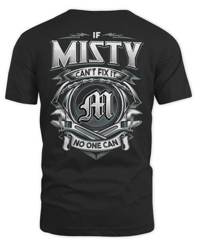 MISTY AP81-K4-626 - Personalized Ahmed Quote Apparel “If Ahmed Can't Fix It, No One Can” - Unisex Standard T-Shirt - Black