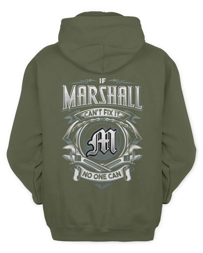 MARSHALL AP81-K4-626 - Personalized Ahmed Quote Apparel “If Ahmed Can't Fix It, No One Can” - Unisex Hoodie - Military Green