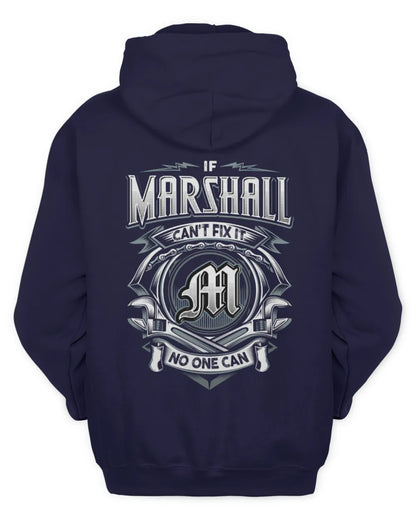 MARSHALL AP81-K4-626 - Personalized Ahmed Quote Apparel “If Ahmed Can't Fix It, No One Can” - Unisex Hoodie - Navy