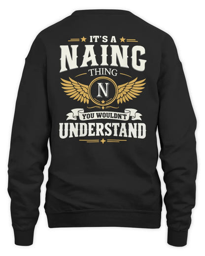 NAING KT06-M008 It’s a [NAME] Thing – You Wouldn’t Understand | Personalized Vintage T-Shirt - Unisex Sweatshirt - Black