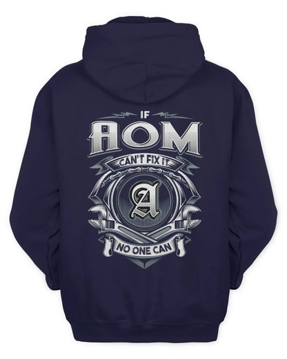 AOM AP81-K4-626 - Personalized Ahmed Quote Apparel “If Ahmed Can't Fix It, No One Can” - Unisex Hoodie - Navy