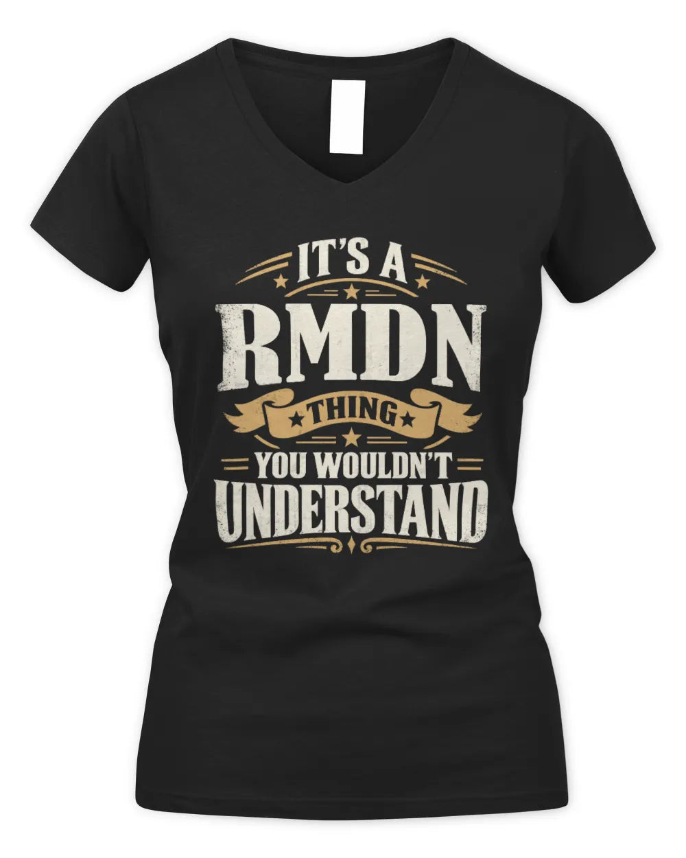 RMDN P08 TH51 - Personalized “It’s a/an [NAME] Thing – You Wouldn’t Understand” Shirt - Women's V-Neck T-Shirt - Black
