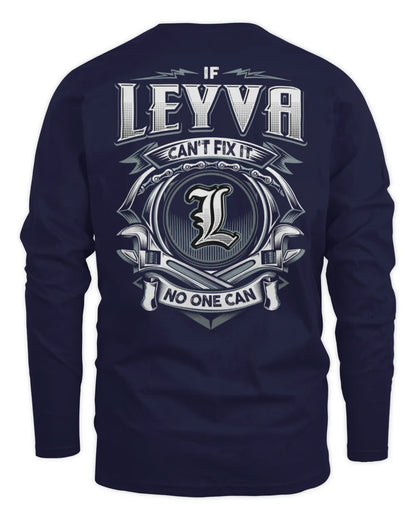 LEYVA AP81-K4-626 - Personalized Ahmed Quote Apparel “If Ahmed Can't Fix It, No One Can” - Men's Long Sleeved T-Shirt - Navy