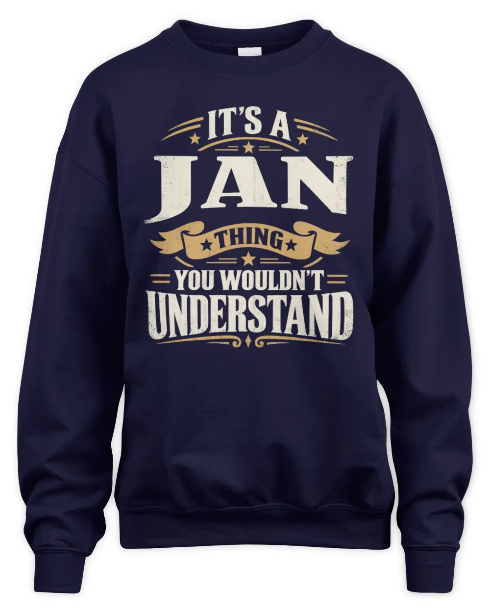 JAN P08 TH51 - Personalized “It’s a/an [NAME] Thing – You Wouldn’t Understand” Shirt - Unisex Sweatshirt - Navy