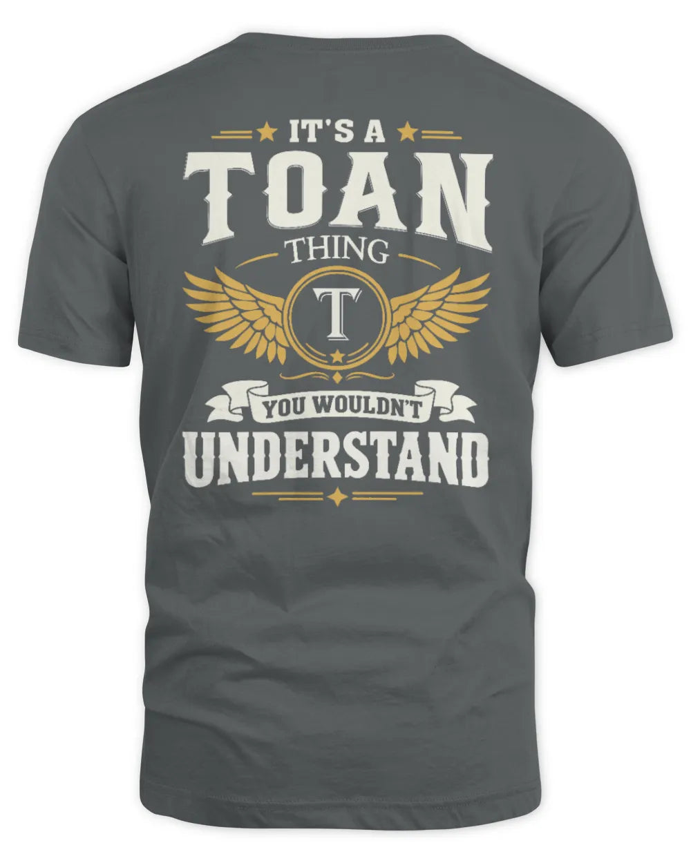 TOAN KT06-M008 It’s a [NAME] Thing – You Wouldn’t Understand | Personalized Vintage T-Shirt - Unisex Standard T-Shirt - Charcoal