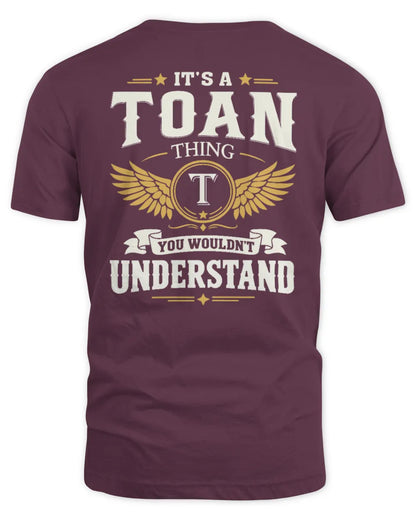 TOAN KT06-M008 It’s a [NAME] Thing – You Wouldn’t Understand | Personalized Vintage T-Shirt - Unisex Standard T-Shirt - Maroon