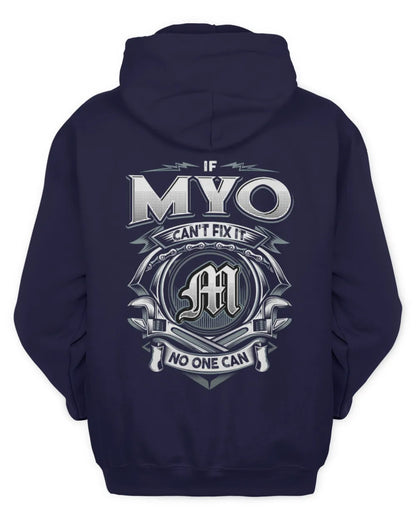 MYO AP81-K4-626 - Personalized Ahmed Quote Apparel “If Ahmed Can't Fix It, No One Can” - Unisex Hoodie - Navy