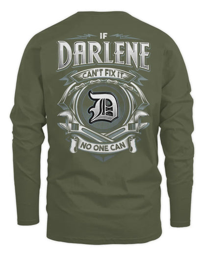 DARLENE AP81-K4-626 - Personalized Ahmed Quote Apparel “If Ahmed Can't Fix It, No One Can” - Men's Long Sleeved T-Shirt - Military Green