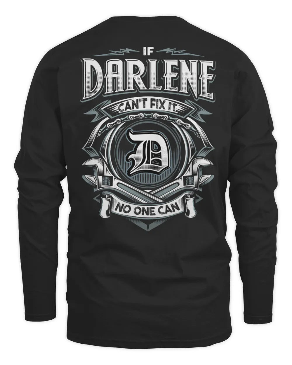 DARLENE AP81-K4-626 - Personalized Ahmed Quote Apparel “If Ahmed Can't Fix It, No One Can” - Men's Long Sleeved T-Shirt - Black