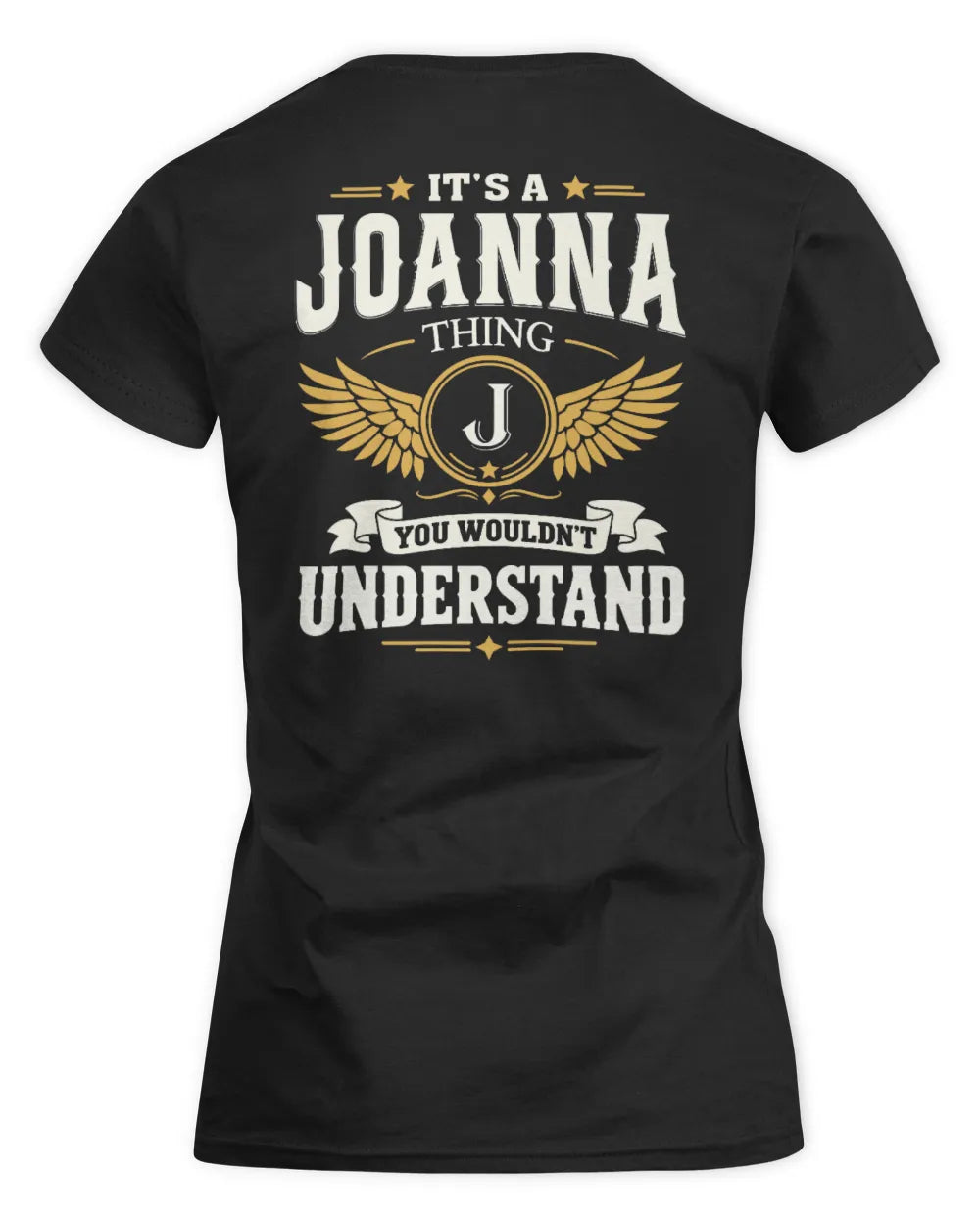 JOANNA KT06-M008 It’s a [NAME] Thing – You Wouldn’t Understand | Personalized Vintage T-Shirt - Women's Standard T-Shirt - Black