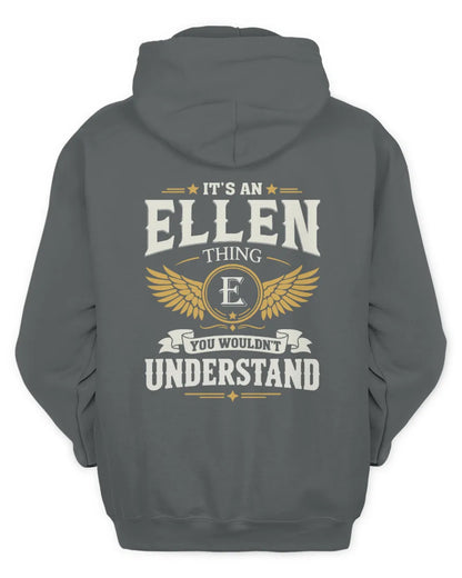 ELLEN KT06-M008 It’s a [NAME] Thing – You Wouldn’t Understand | Personalized Vintage T-Shirt - Unisex Hoodie - Charcoal