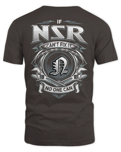 NSR AP81-K4-626 - Personalized Ahmed Quote Apparel “If Ahmed Can't Fix It, No One Can” - Unisex Standard T-Shirt - Dark Chocolate