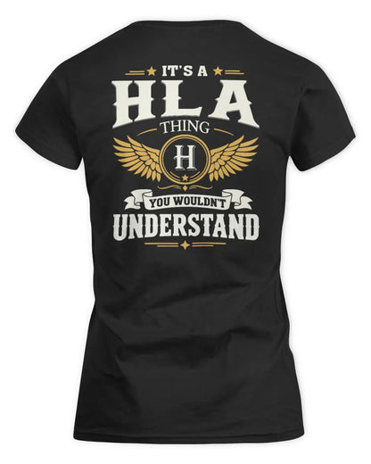 HLA KT06-M008 It’s a [NAME] Thing – You Wouldn’t Understand | Personalized Vintage T-Shirt - Women's Standard T-Shirt - Black