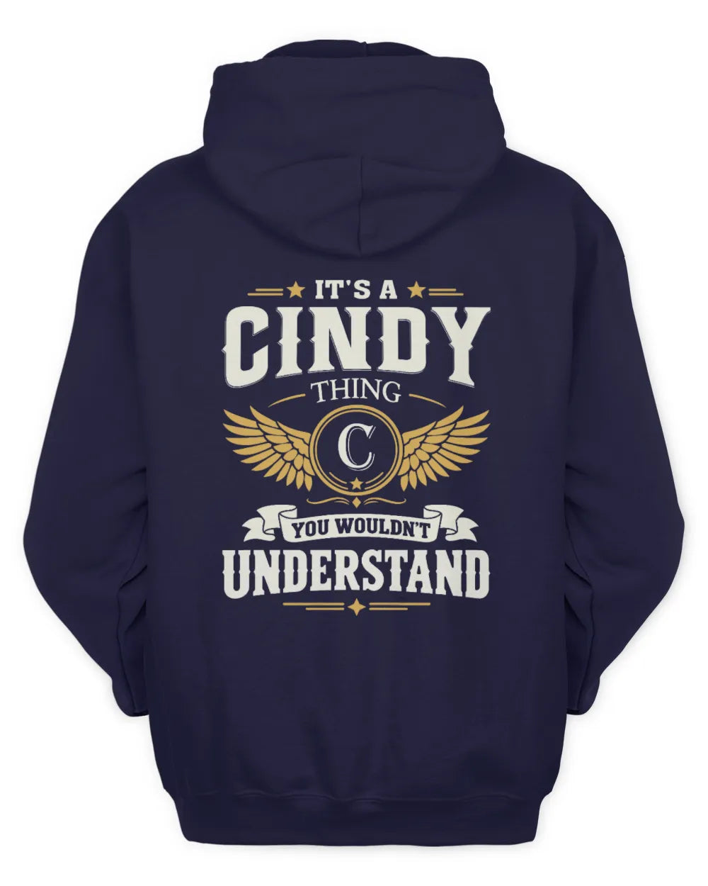 CINDY KT06-M008 It’s a [NAME] Thing – You Wouldn’t Understand | Personalized Vintage T-Shirt - Unisex Hoodie - Navy