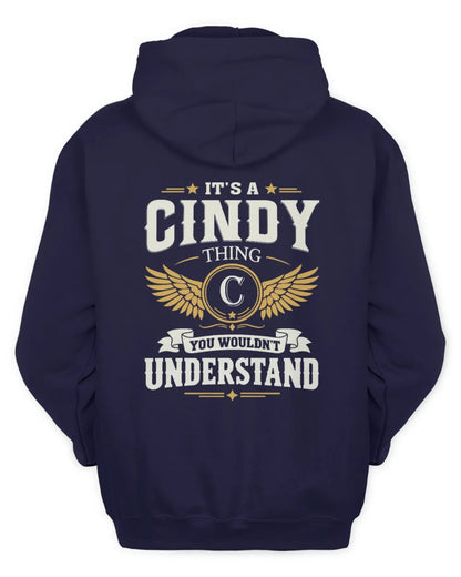 CINDY KT06-M008 It’s a [NAME] Thing – You Wouldn’t Understand | Personalized Vintage T-Shirt - Unisex Hoodie - Navy