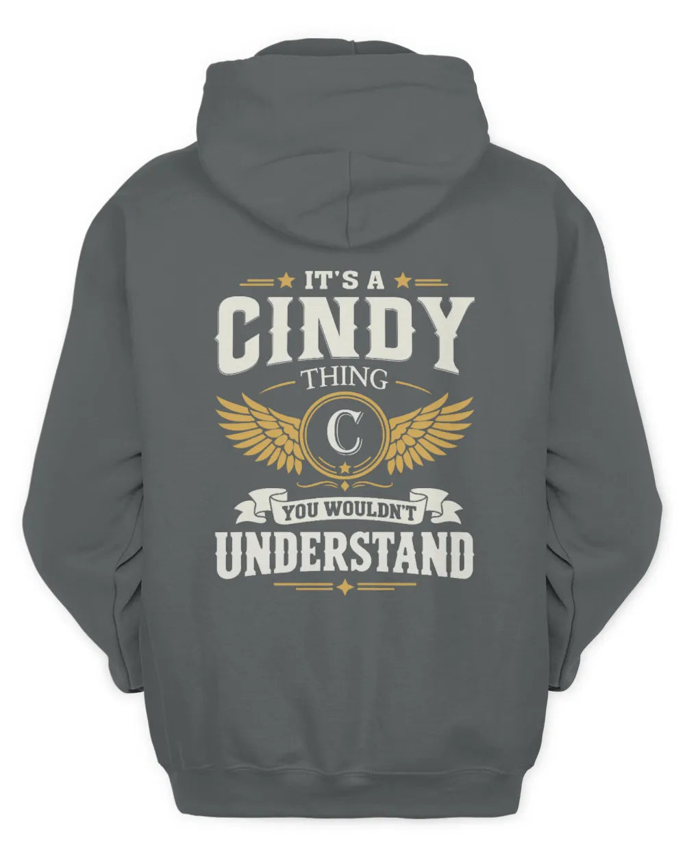 CINDY KT06-M008 It’s a [NAME] Thing – You Wouldn’t Understand | Personalized Vintage T-Shirt - Unisex Hoodie - Charcoal