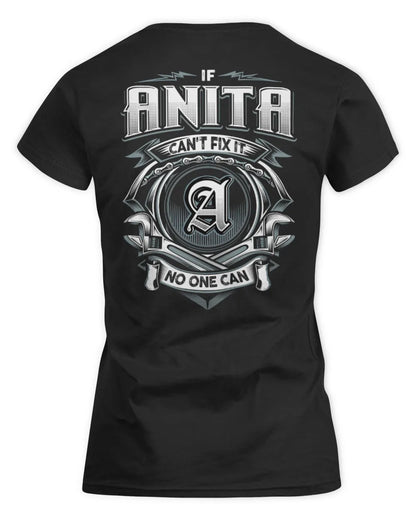 ANITA AP81-K4-626 - Personalized Ahmed Quote Apparel “If Ahmed Can't Fix It, No One Can” - Women's Standard T-Shirt - Black