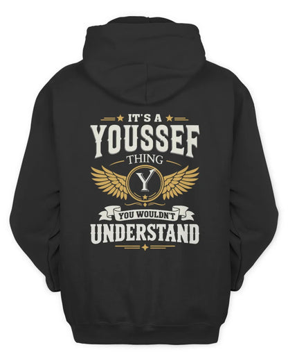 YOUSSEF KT06-M008 It’s a [NAME] Thing – You Wouldn’t Understand | Personalized Vintage T-Shirt - Unisex Hoodie - Black