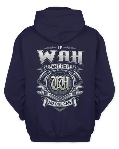 WAH AP81-K4-626 - Personalized Ahmed Quote Apparel “If Ahmed Can't Fix It, No One Can” - Unisex Hoodie - Navy