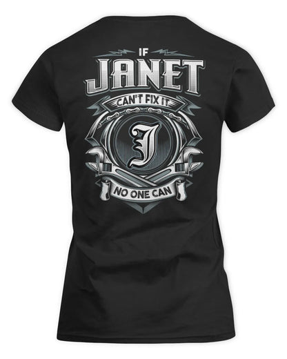 JANET AP81-K4-626 - Personalized Ahmed Quote Apparel “If Ahmed Can't Fix It, No One Can” - Women's Standard T-Shirt - Black