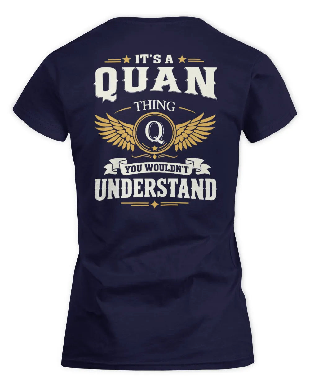 QUAN KT06-M008 It’s a [NAME] Thing – You Wouldn’t Understand | Personalized Vintage T-Shirt - Women's Standard T-Shirt - Navy